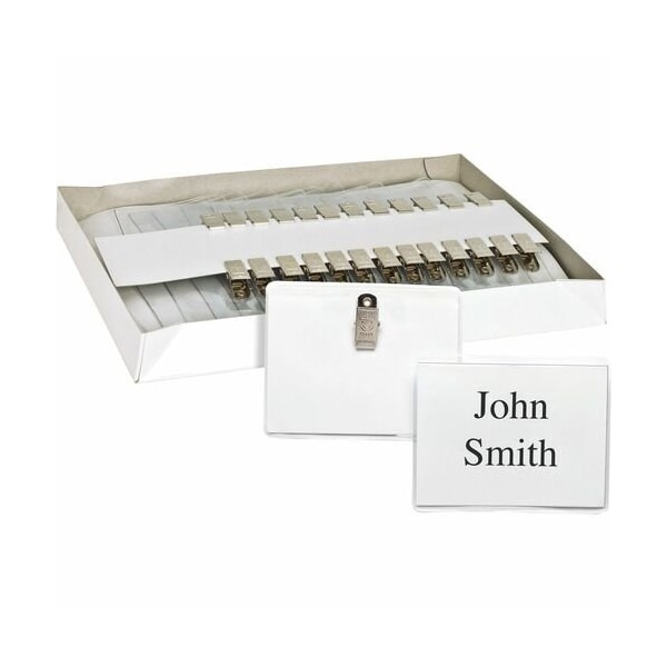 Business Source HOLDER, BADGE, CLIP, 2.25X3.5in, 50PK BSN19180 - main